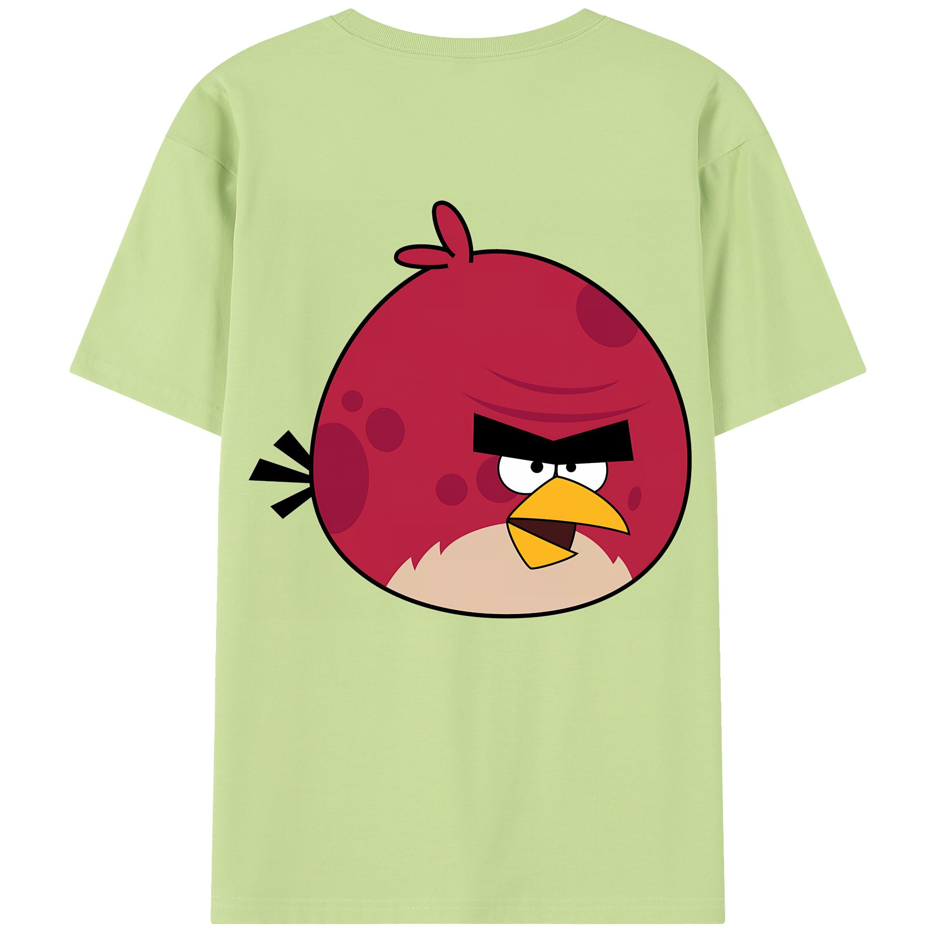 （画像用） Angry Birds アングリーバード 綿100％半袖Tシャツ（背面プリント）